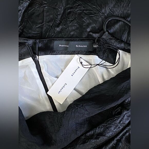 Proenza Schouler Crushed Satin Cowl Neck Midi-Dress size 6 - Picture 12 of 13